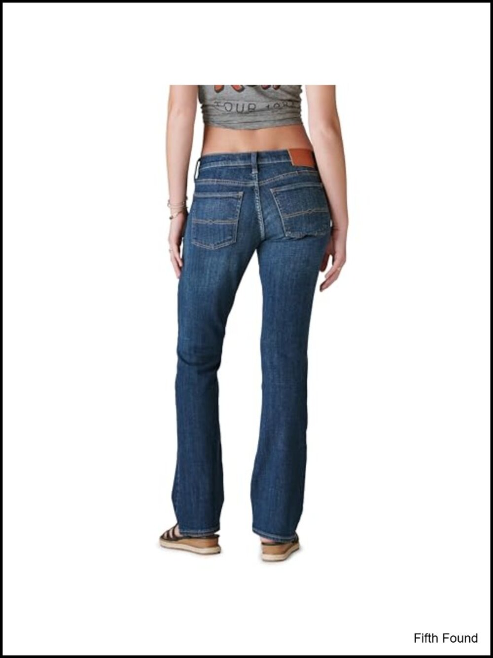 Womens Mid Rise Easy Rider Bootcut Jeans Button Fly Denim - Picture 3 of 6